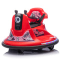 12V Kids Ride On Bumper Car W Parents Control,Rotate 360 Degrees,Two Handed Switch For Direction Control,Bumper Strip,Light Belt,Mp3 Music,Bluetooth,Provide A Speed Of 0.75Mph For Kids Of 2 5 Red 50