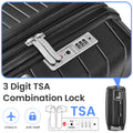 Luggage Sets 4 Piece 14 20 24 28 , Expandable Lightweight Suitcase With 4 Double 360 Degrees Mute Spinner Wheels Pp Materials Durable Tsa Lock Travel Luggage Black Polypropylene