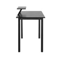 Techni Mobili Industrial Writing Desk, Black Black Computer Desk Modern Rectangular Rectangular Engineered Wood