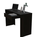 Acre Writing Computer Desk, One Drawer Black Black Computer Desk Office Modern Freestanding Rectangular Drawers Desk Rectangular Particle Board Particle Board