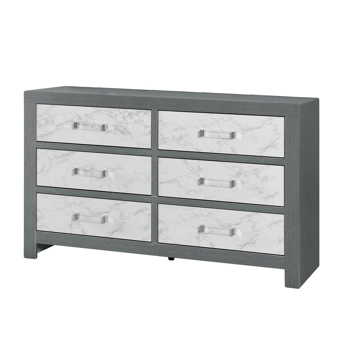 Rush Grey Dresser Grey Solid Wood Mdf