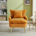 24003 Seat Office, Home, Children'S Use, Princess Chair, Leisure Chair Yellow Corduroy