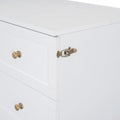 Full Size Murphy Bed With Large Drawers,White Full White Plywood