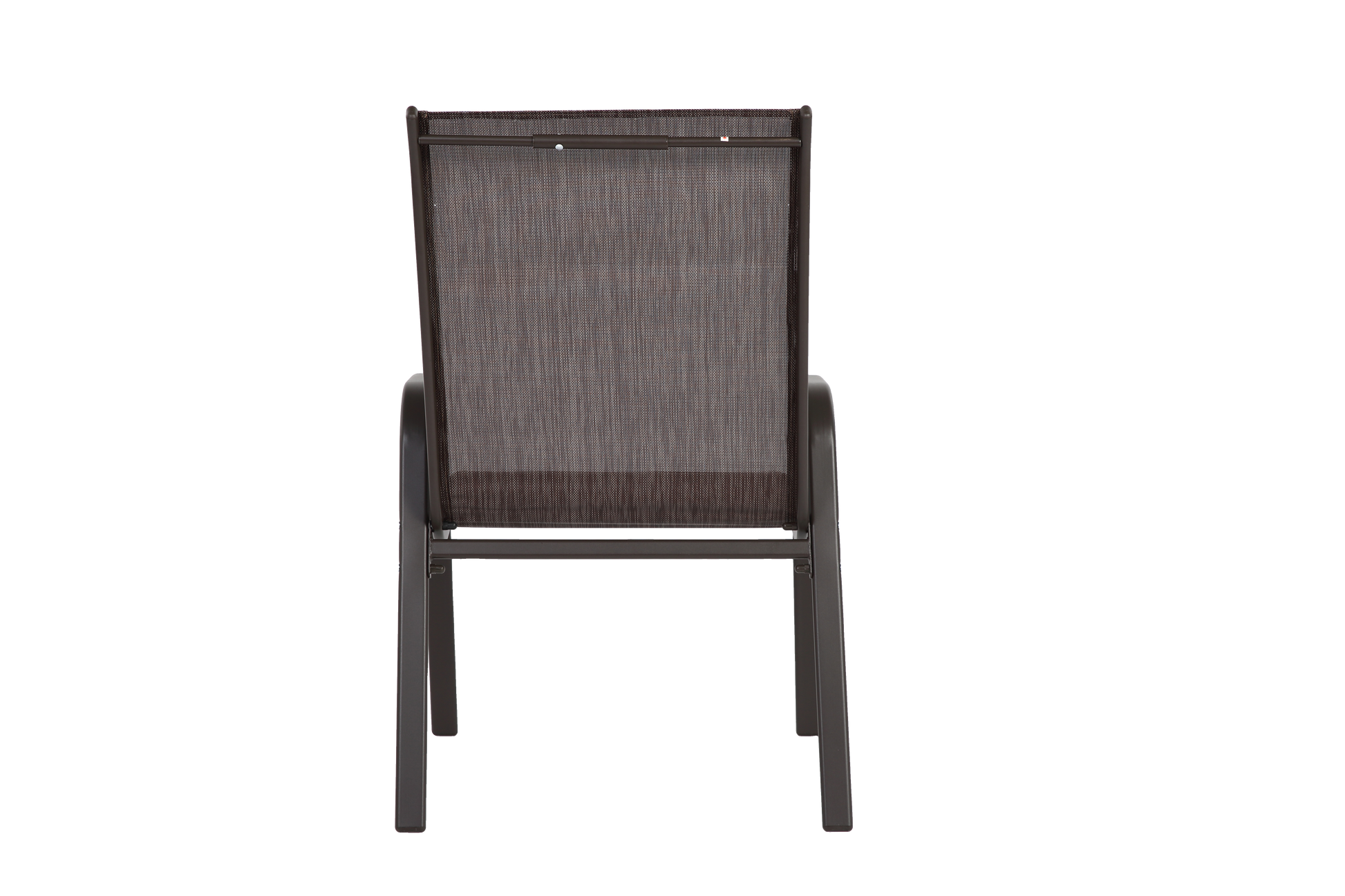 2 Piece Patio Chairs, Outdoor Camping Chairs Withtextilene Fabric, Set Of 2 Garden Chairs With Armrest High Backrest For Garden Patio Pool Beach Yard Space Saving Brown Brown Steel