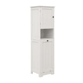 One Compartment One Door Tilt Out Laundry Sorter Cabinet White White Mdf