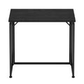 Techni Mobili 31.5 In. Folding Desk For Small Spaces, No Assembly Required, Black Black Office Modern Rectangular Rectangular Particle Board,Steel