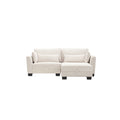 United Modular Sectional Sofa L Shaped Modular Couch With Reversible Chaise Modular Sofa Sectional Couch With Storage Seats Beige Velvet 2 Seat