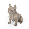 Dog Garden Sculpture Gray Glass