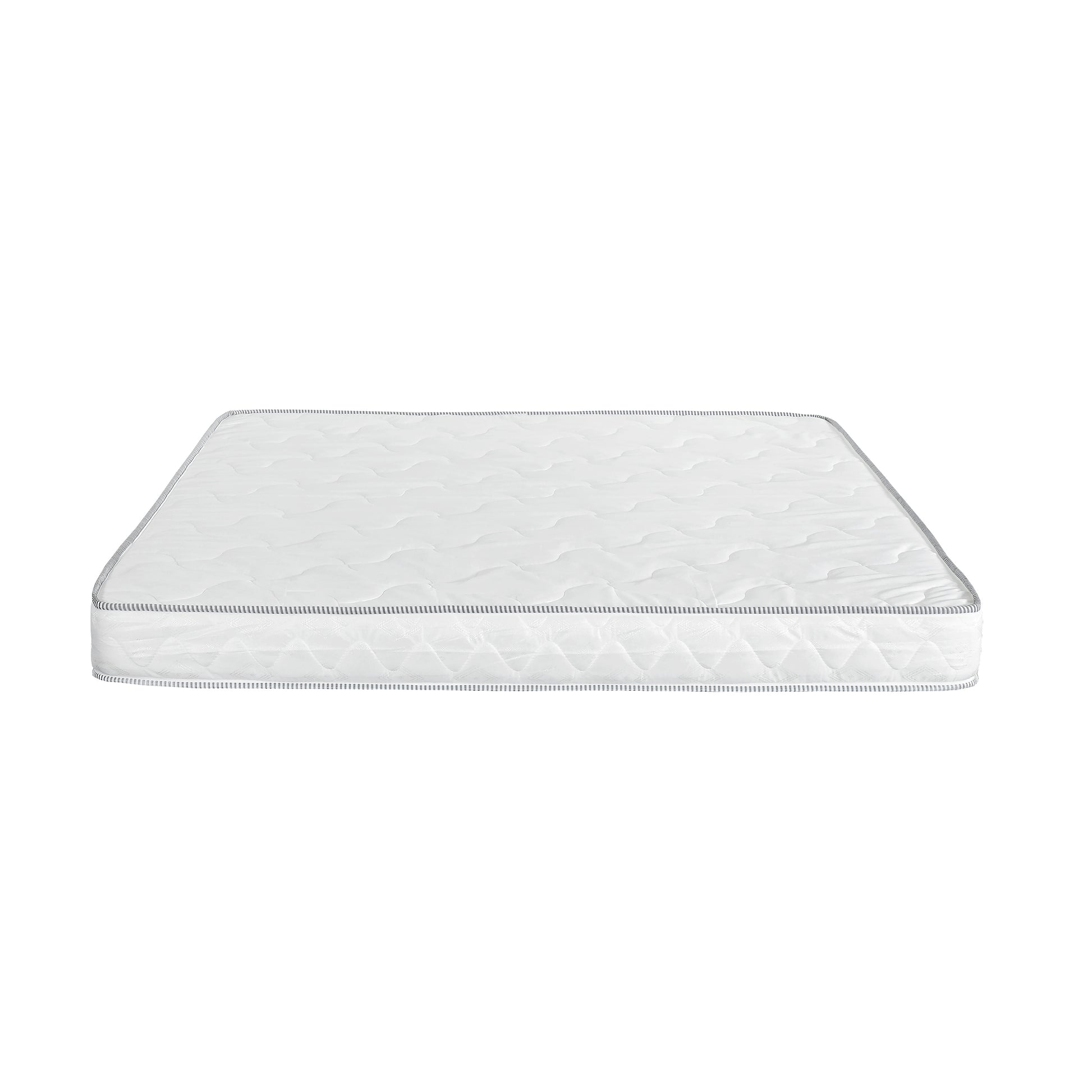 6 In. Firm Reversible Foam Mattress In A Box, Twin Size High Density Foam Mattress, White White Bedroom Modern Polyurethane Foam Polyester Twin