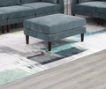 6Pcs Modular Sofa Set 4X One Arm Chairs 1X Armless Chair 1X Ottoman Living Room Furniture Mineral Color Morgan Fabric Grayish Primary Living Space Cushion Back Classic,Contemporary,Modern Modular