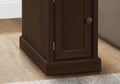 Accent Table, End, Side Table, Nightstand, Narrow, Bedroom, Lamp, Storage Drawer, Brown Veneer, Traditional Espresso Mdf