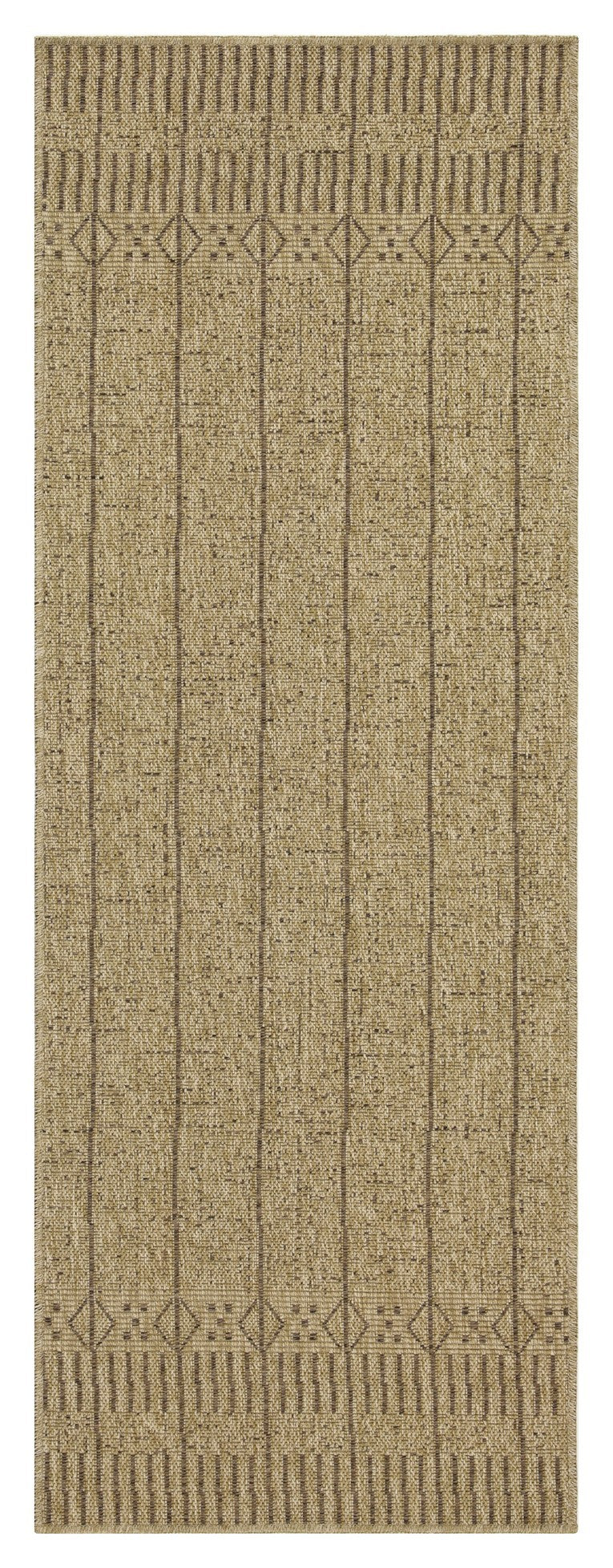 Earth Gc Ntl1009 Jute Mocha 2 Ft. 7 In. X 7 Ft. 3 In. Indoor Outdoor Area Rug Natural & Light Brown Polyester Polypropylene