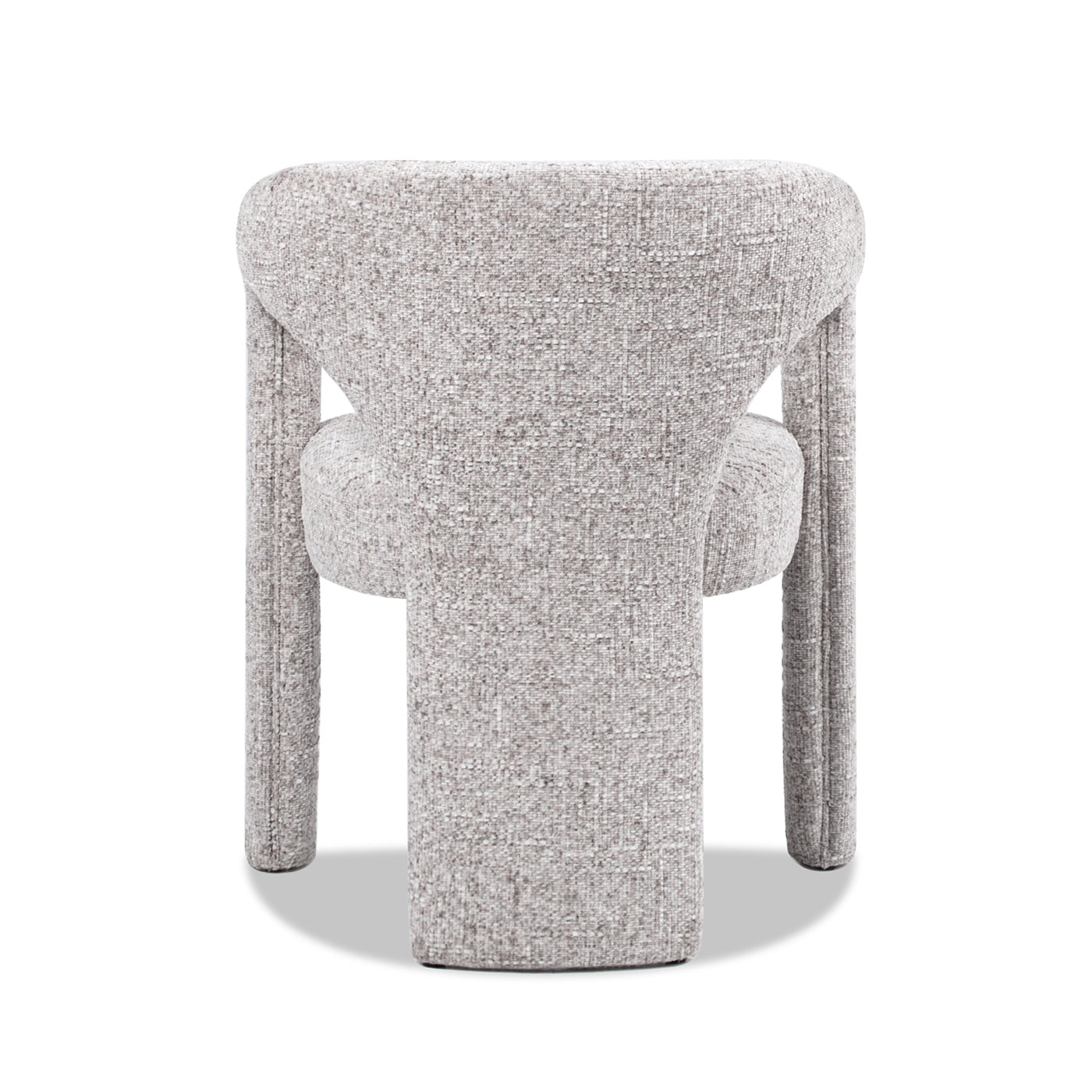 Sydney 25" Fully Upholstered Barrel Dining Chair, Multi Greige Beige Chenille Beige Foam Chenille