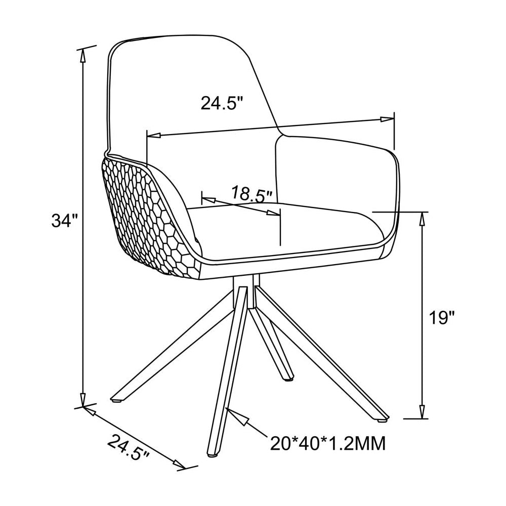 Fabric Upholstered Swivel Dining Arm Chair, Light Grey Solid Light Grey Arm Chair 1 Chrome,Fabric