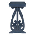 48 Inch Rustic Vintage Console Tablefarmhouse Style Entryway Table With Open Shelf And Sturdy Construction For Entryway And Living Room Navy Navy Distressed Finish Primary Living Space Antique,Rustic,Vintage Open Storage Console Tables Brushed