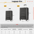 2 Piece Luggage Set With Bags Expanable Spinner Wheels Abs Lightweight Suitcase With Tsa Lock 20Inch 28Inch Dark Gray Abs