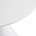 White Coffee Table, Simple Modern Negotiation Table, Balcony Dining Table White Mdf Metal