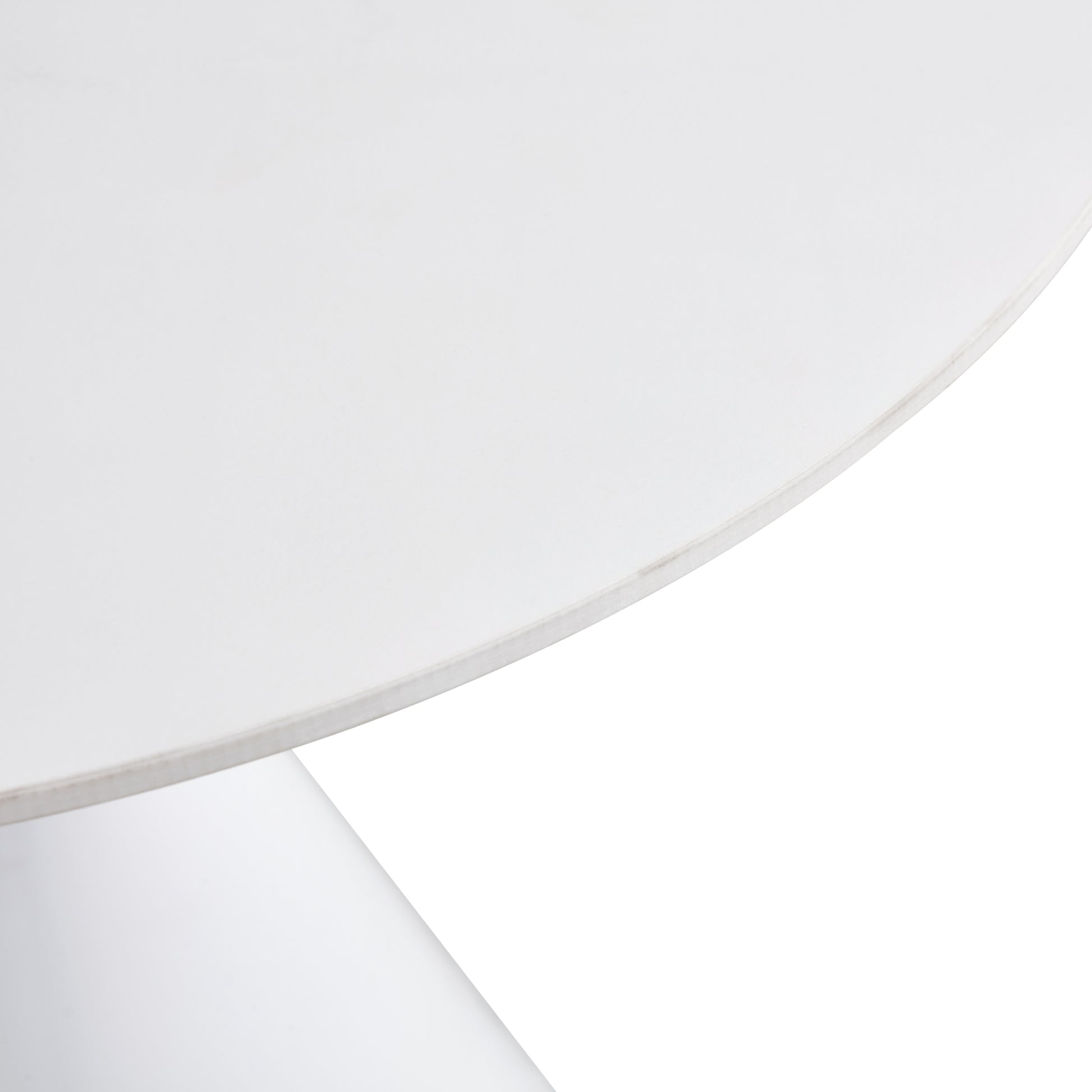 White Coffee Table, Simple Modern Negotiation Table, Balcony Dining Table White Mdf Metal