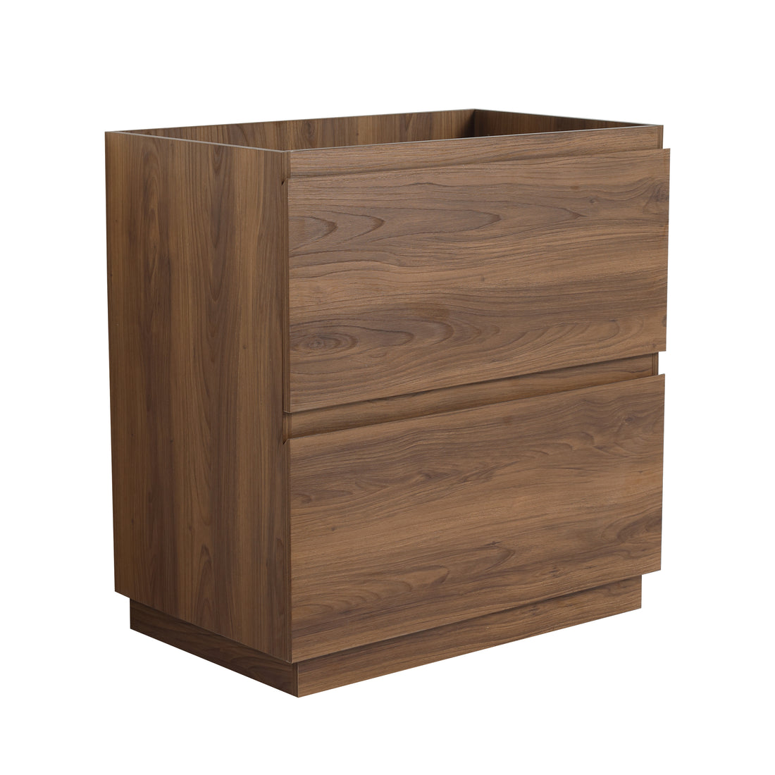 30" Bathroom Vanities Without Sink, Modern Undermount Bathroom Sink Cabinet With Double Drawer, Freestanding Bathroom Sink Cabinet,Engineering Wood,Brown Brown Bathroom American Design Engineered Wood