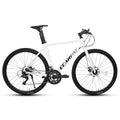 A28314 700C Ecarpat Road Bike, 14 Speed Shimano Disc Brakes, Light Weight Aluminum Frame ,Racing Bike City Commuting Road Bicycle For Men Women Cycling White Without Durable Garden & Outdoor Classic Multifunctional Polyurethane Foam Aluminium Alloy