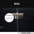 Frameless Sliding Shower Door 58 60 In. W X 76 In. H, Bathroom Sliding Door With 5 16