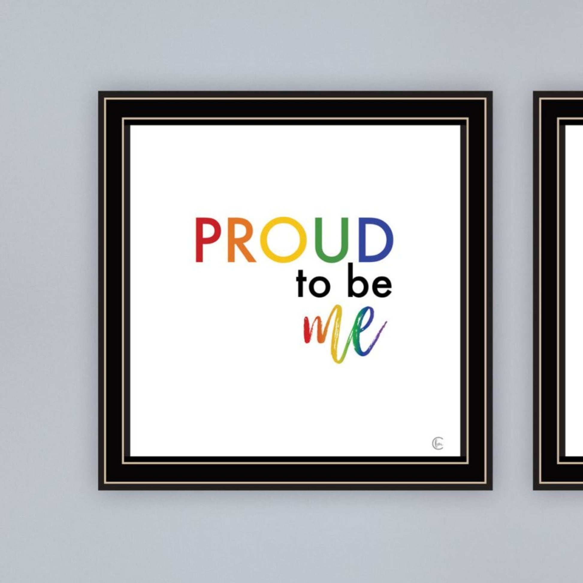 "Pride & Proud Of Yourself And Others " Framed Wall Art For Living Room, Wall Art Print For Home Decor, Bedroom Wall Art By Fearfully Made Creations Multicolor Wood Paper