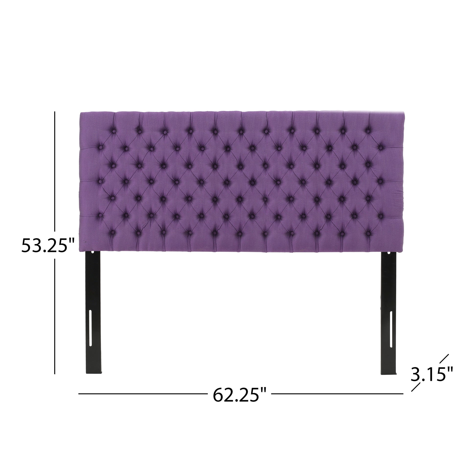 Bierman Headboard Queen Light Purple Fabric