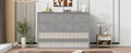 Full Size Murphy Bed With Large Drawers,Gray Full Gray Plywood