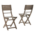 Positano Foldable Chair Grey Acacia Wood