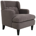Upholstered Accent Chair Tufted Armchair For Living Room And Bedroom, Russet Brown Brown Birch Foam Teddy