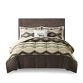 Down Alternative Comforter Set With Throw Pillow King Multicolor Polyester