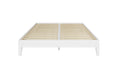 Nix Queen Platform Bed White Queen White Wood