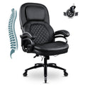 Big And Tall Office Chair Pu Leather Office Chair Black Foam Pu Leather