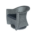 Larchmont Swivel Chair Grey Black Fabric