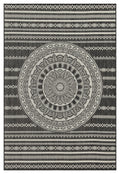 Sunshine Gc Har2017 Anthracite 2 Ft. 7 In. X 7 Ft. 3 In. Indoor Outdoor Area Rug Anthracite Polyester Polypropylene