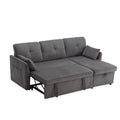 United Modular Sectional Sofa L Shaped Modular Couch With Reversible Chaise Modular Sofa Sectional Couch With Storage Seats Dark Grey Velvet 4 Seat