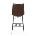 Bar Stool Dark Brown Pu