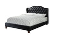 Full Bed In Black Full Black Bed Frame Faux Leather Faux Leather