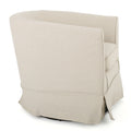 Swivel Chair With Loose Cover Natural Fabric