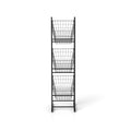 3 Tier Kitchen Storage Basket Organizer, Freestanding Metal Wire Rack For Fruit, Vegetables, And Pantry Items Black Kitchen American Design,American Traditional Metal