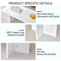 A Modern And Practical White Coffee Table. The Coffee Table Is Made Of Medium Density Fiberboard Material, Suitable For Living Room, Bedroom, And Study. Ct 2O White Mdf