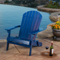 Malibu Reclining Adirondack Chair Blue Acacia Wood