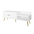 Modern Shoe Storage Bench With Hidden Storage And Upholstered Cushions For Bedside, Living Room And Entryway White White Mdf Metal