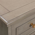 Dauphin Handpainted Entryway Storage Cabinet, Grey Cashmere Wood Gray Solid Wood Mdf Solid Wood Mdf