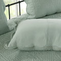 6 Piece Reversible Soped Edge Daybed Cover Set Seafoam Daybed Seafoam Microfiber