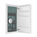 20'' W X 36'' H Bathroom Mirror Medicine Cabinet Wooden Door Medicine Cabinets For Bathroom, Wall Mounted Recessed Or Surface, Bathroom Mirror With Storage, Left Opening Door White Engineered Wood