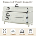 Dorothy Dresser, Ivory Finish Bd02269 Ivory Wood