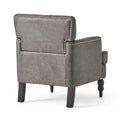 Harrison Tufted Club Chair Slate Microfiber 1 Seat