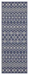 Sunshine Gc Har2019 Blue 5 Ft. 3 In. X 7 Ft. 3 In. Indoor Outdoor Area Rug Blue Polyester Polypropylene