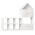 Versatile Children'S Bookshelf With House Shaped Design, Multi Functional Storage For Books And Toys, Adjustable Placement, Durable Kids Organizer For Playroom Or Bedroom Easy Assembly & Safe For
